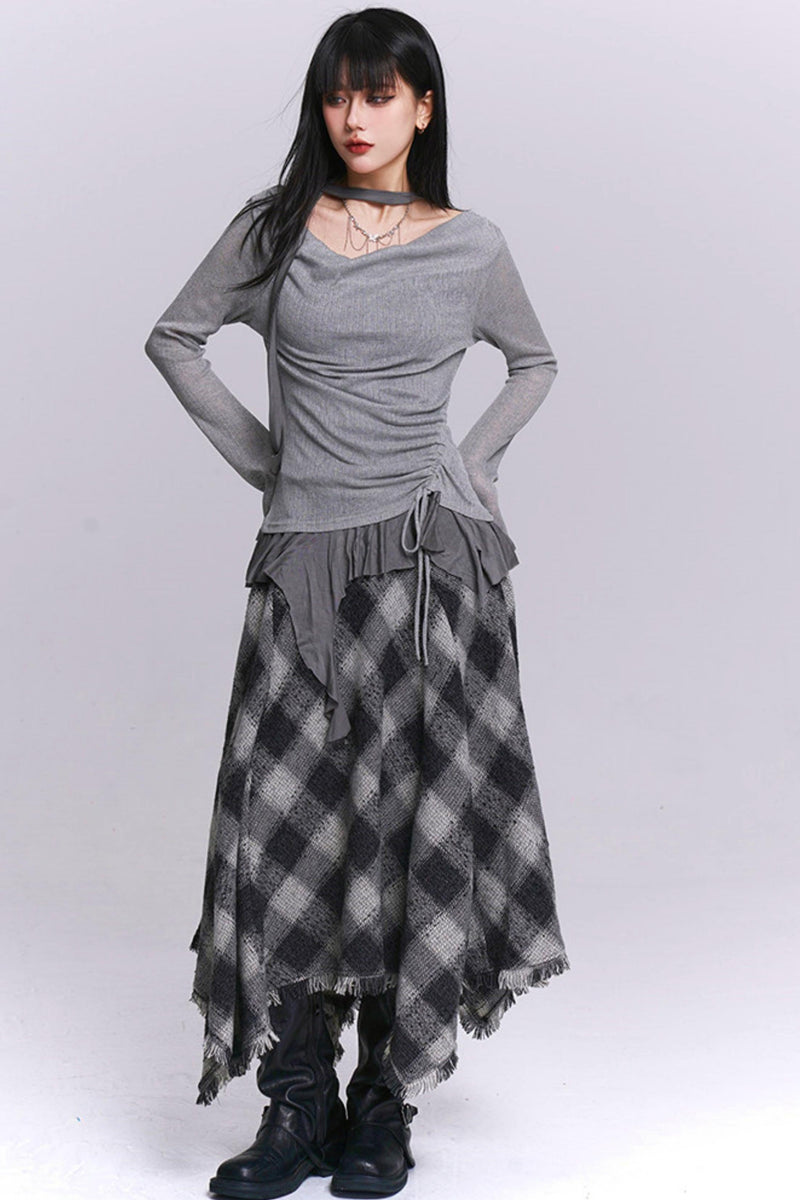 Ghost Girl Open Neck Top + Innerwear