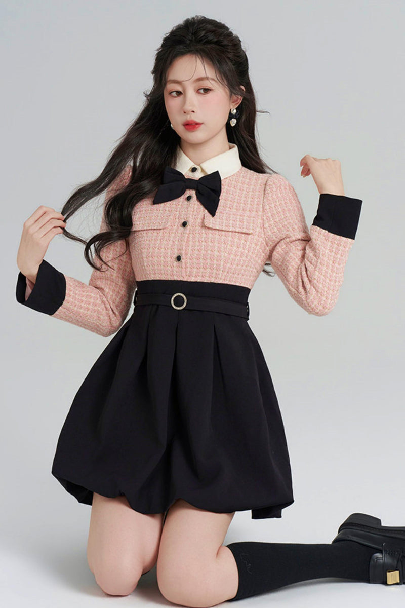 Woolen Two-piece Dress