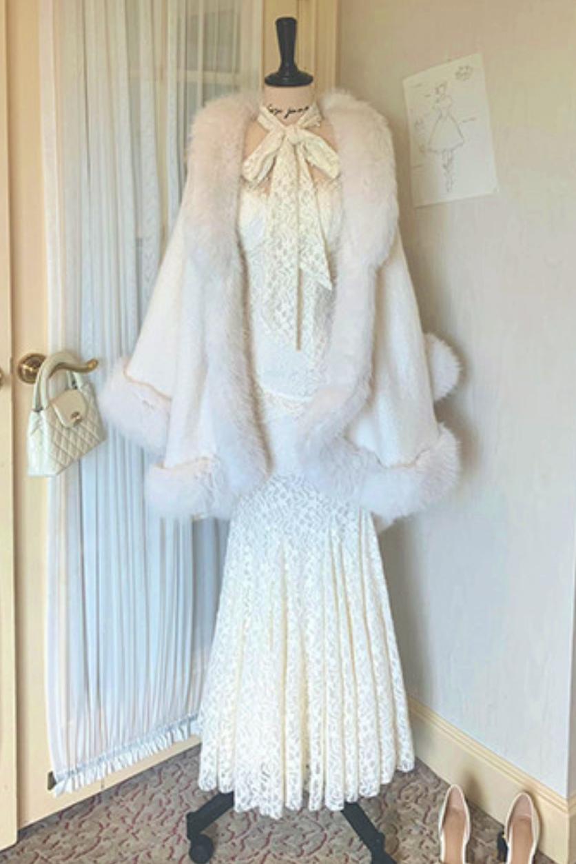 French Style Lace Mermaid Dress
