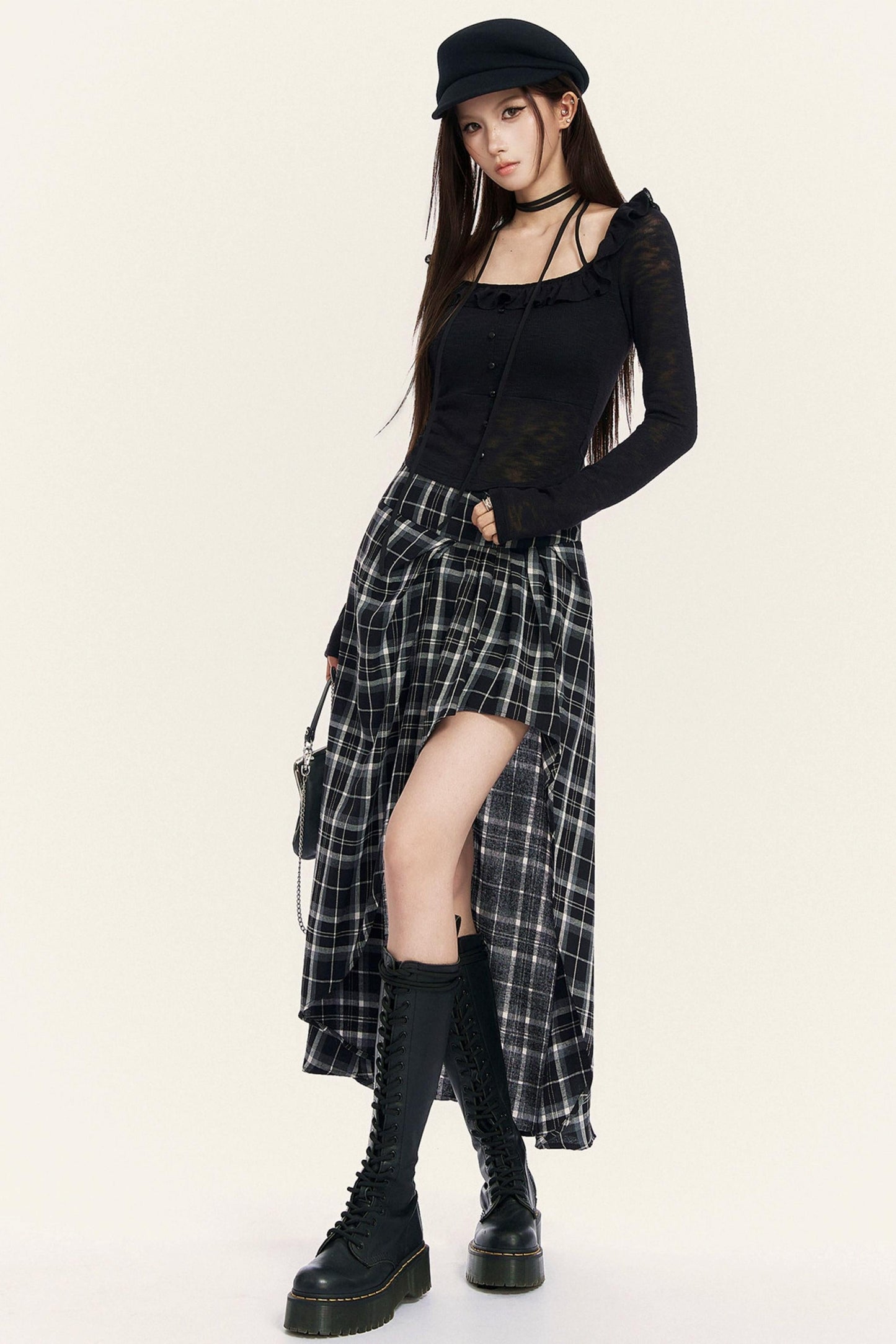 Heartbeat Ruffle Square Neck Top