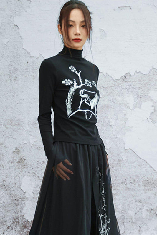 Artistic Knit Slim Fit Top