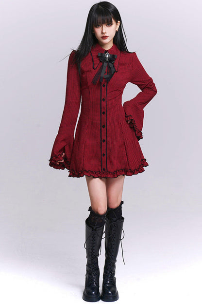Ghost Girl Plaid Dress