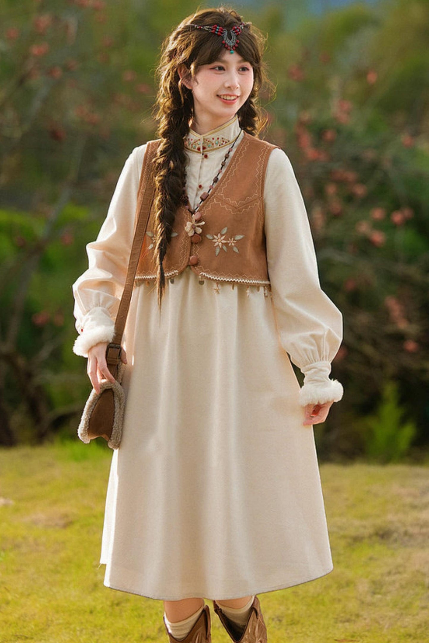 Retro Mori Girl Dress