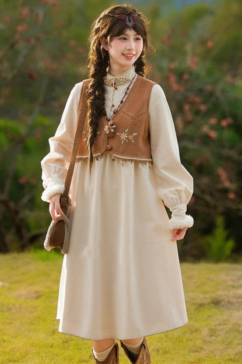 Retro Mori Girl Dress