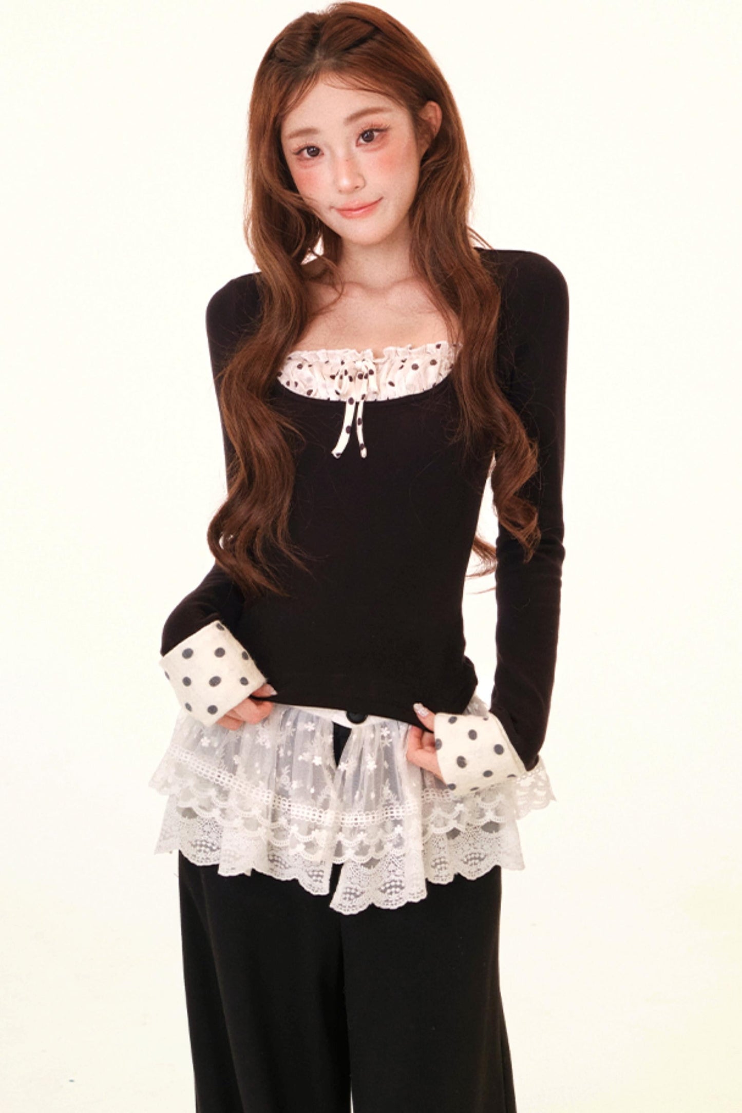 Dot Liner Top + Pants