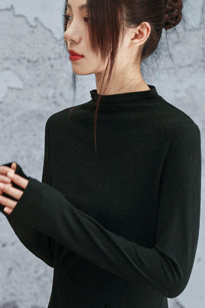 Black Knit Mode Dress