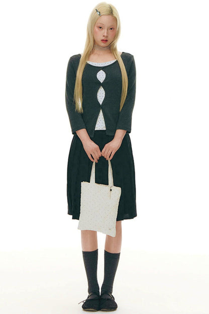 Cut-out Design Slim Top