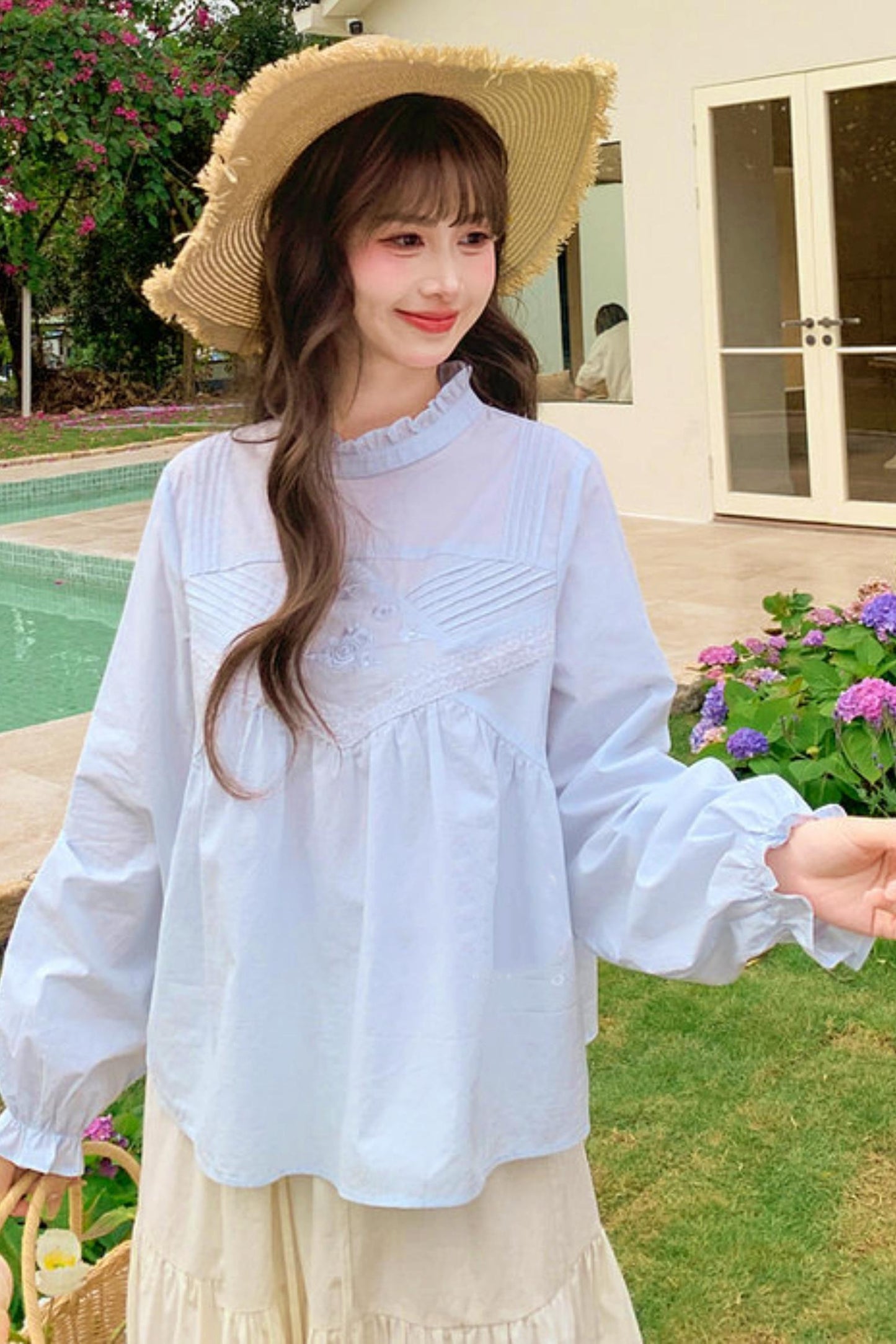 Ice Lace Patchwork Blouse