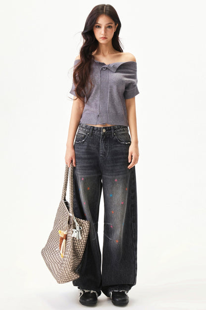 Y2k Blend Off Shoulder Top