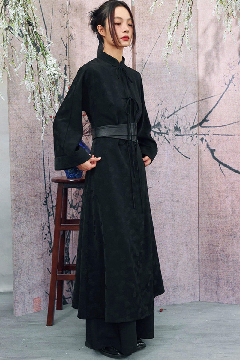 Jacquard Chinese-style Long Dress