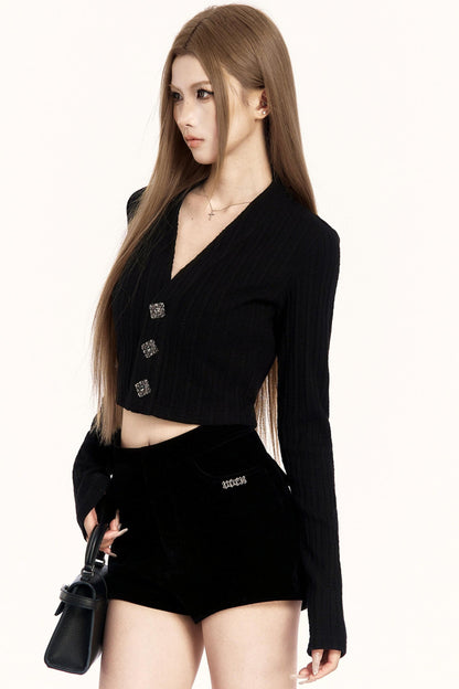 French Mode Cropped Top