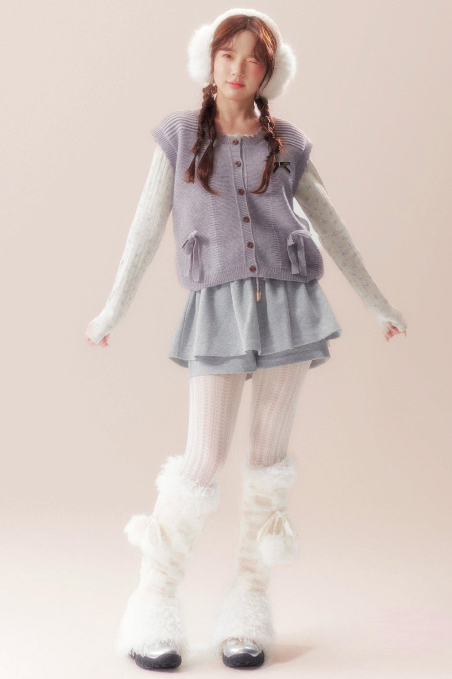 Moonlight Song Ribbon Knit Vest