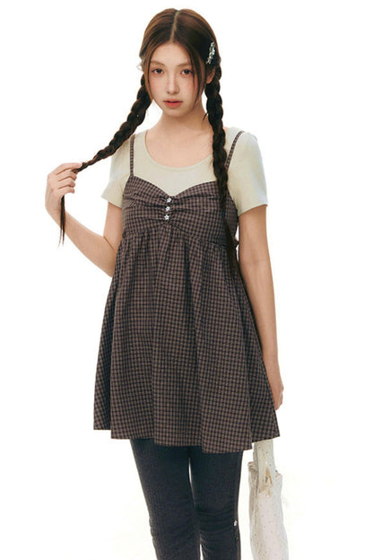 Fake Two-piece Cotton Top