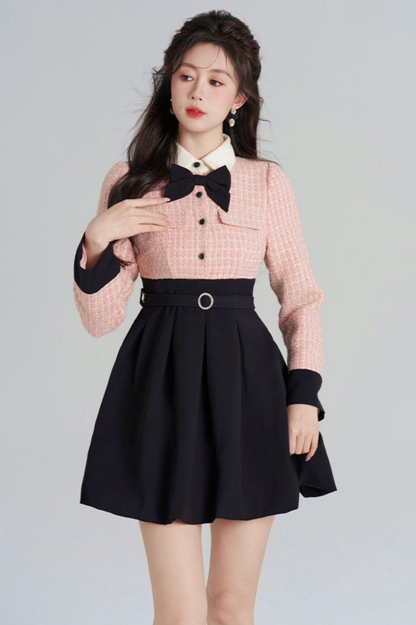 Woolen Two-piece Dress