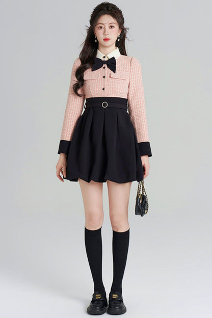Woolen Two-piece Dress