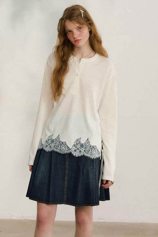 Swinging Silhouette Lace Blouse