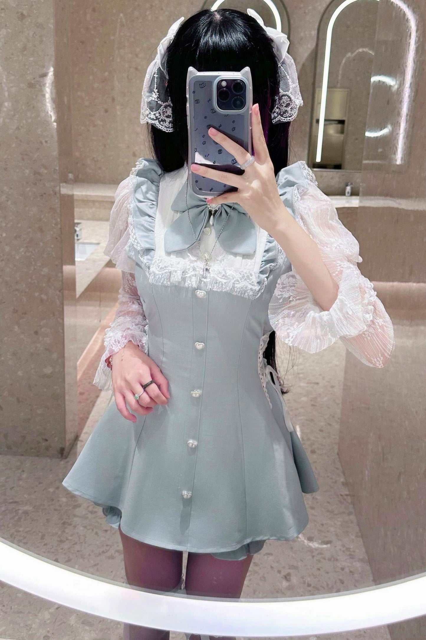Subculture Dark Kawaii Lace Dress + Shorts