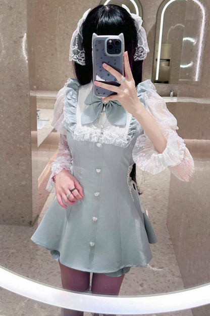 Subculture Dark Kawaii Lace Dress + Shorts