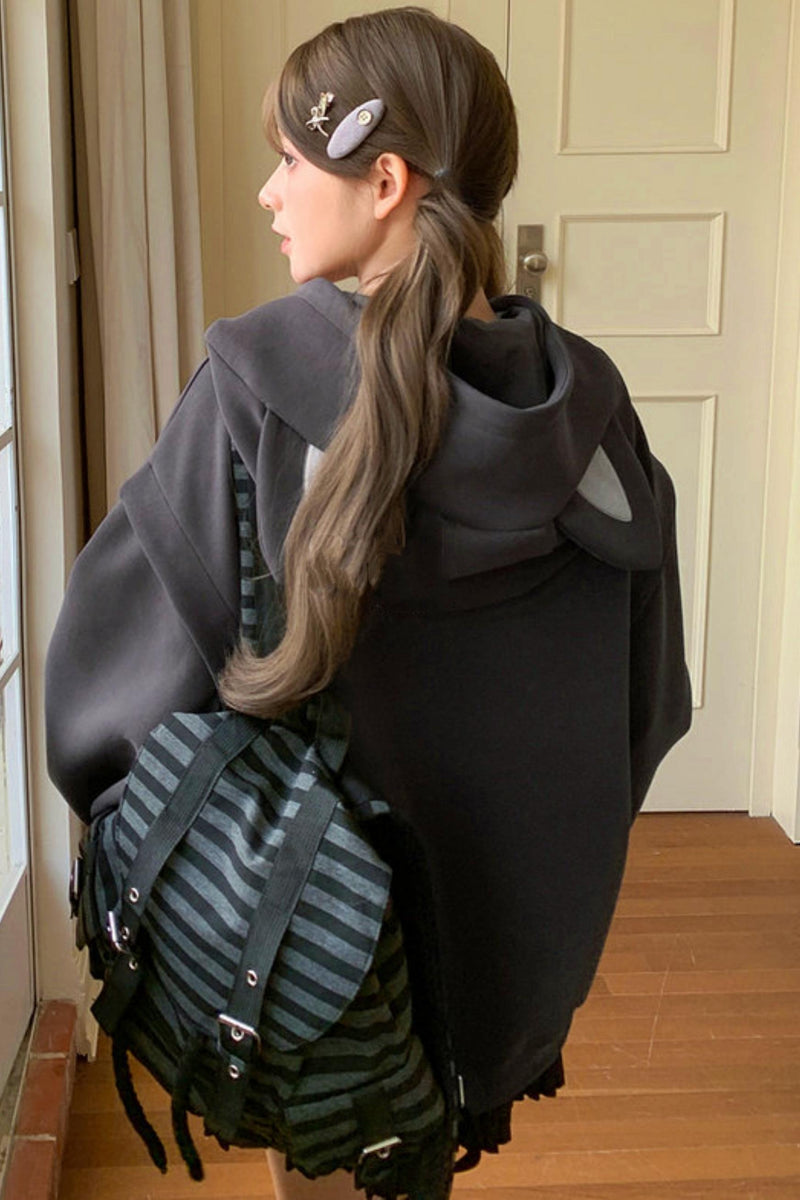 Sweet Dark Cut Hooded Top