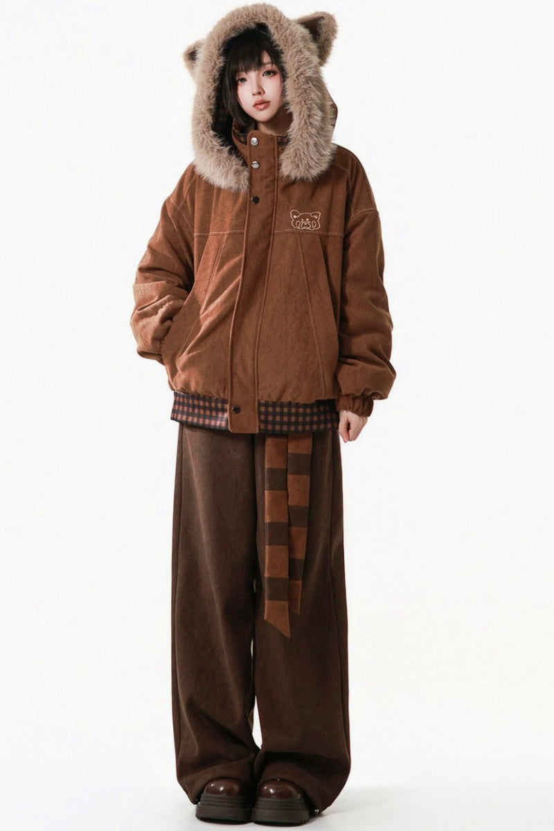 Brown Bear Fur Jacket + Pants