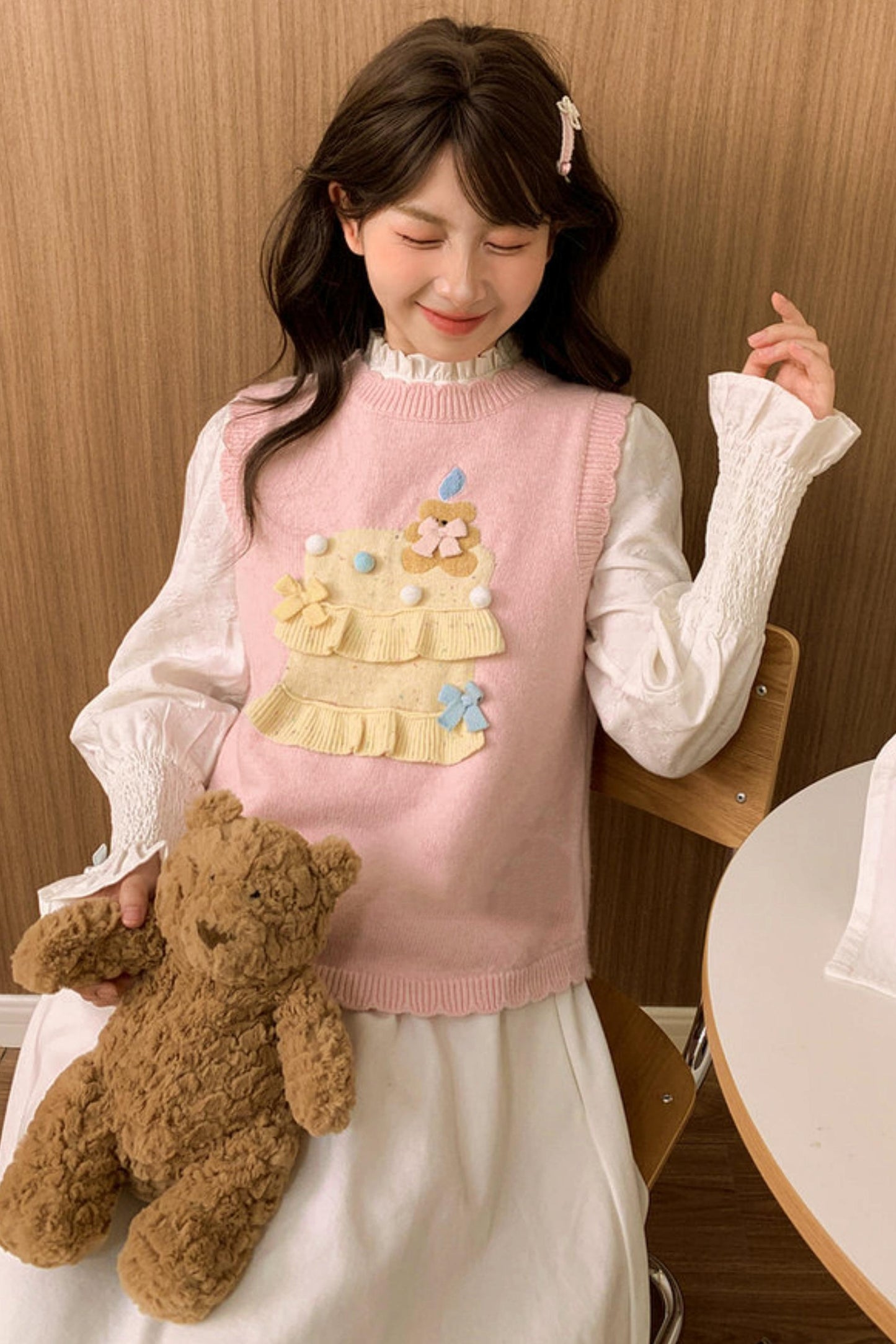 Mori Girl Knitted Vest + Dress