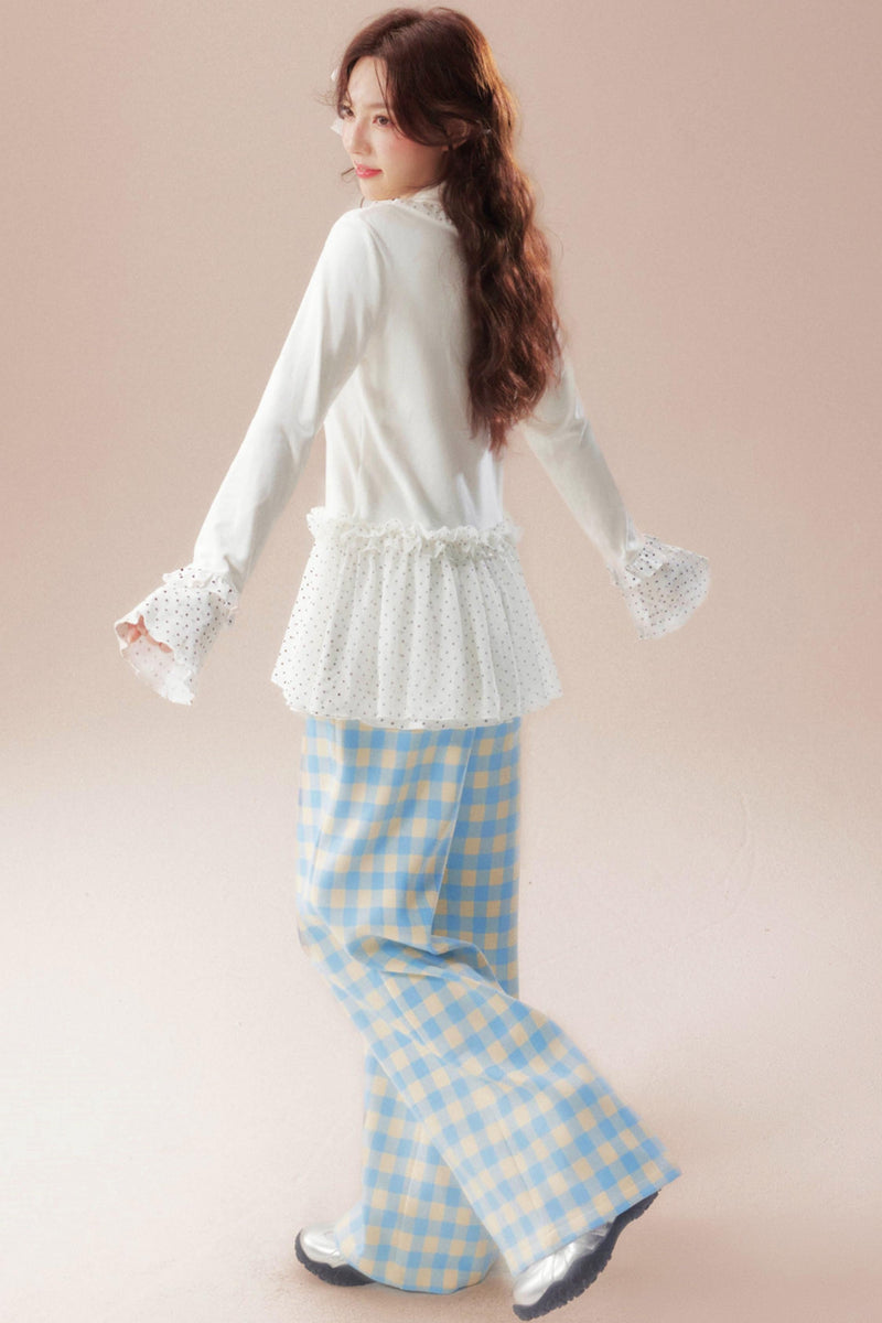 Lace Dreamland Velvet Blouse