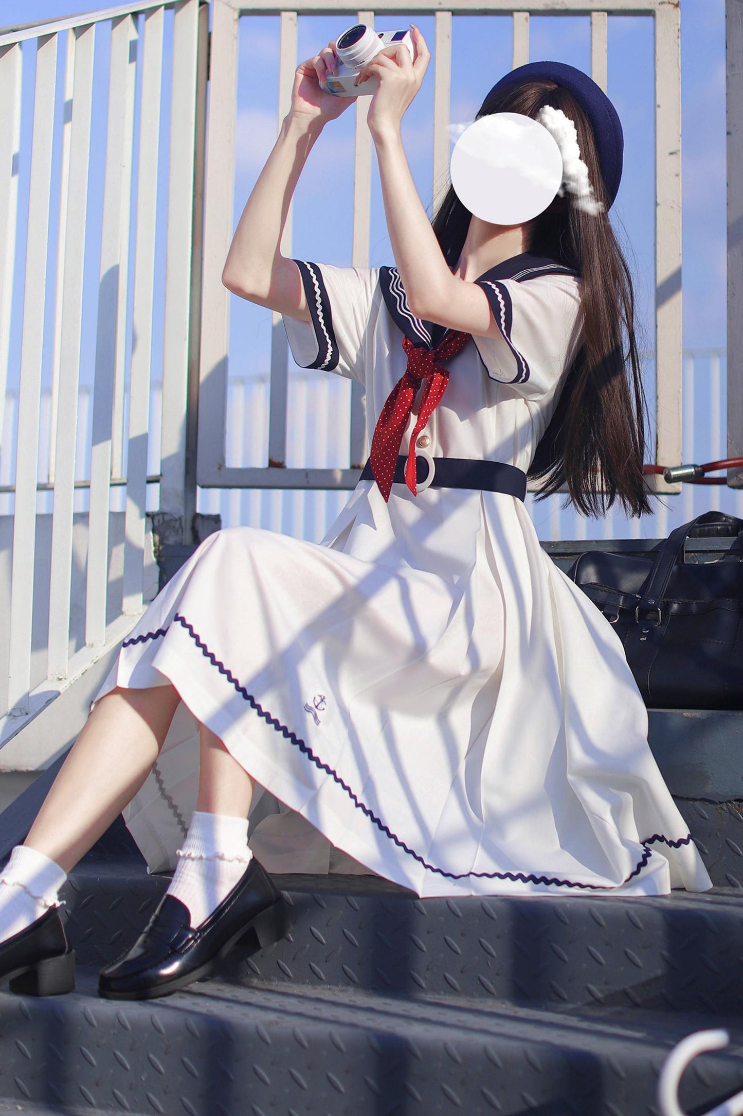 Summer Sea Sailor Dress + Ribbon Accessory