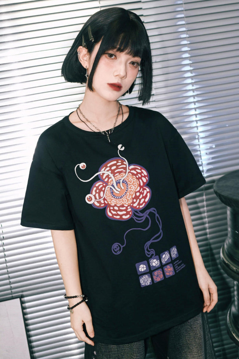 King Flower Cotton Top