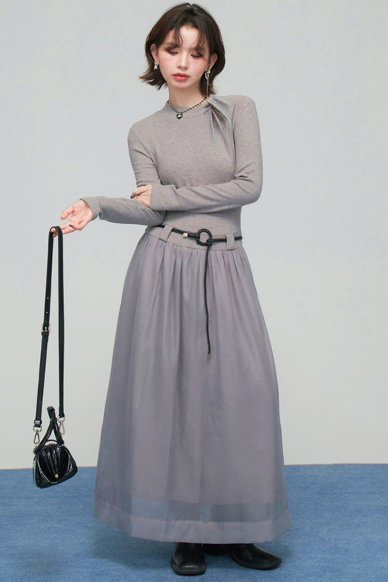 Misty Mode Tulle Long Dress