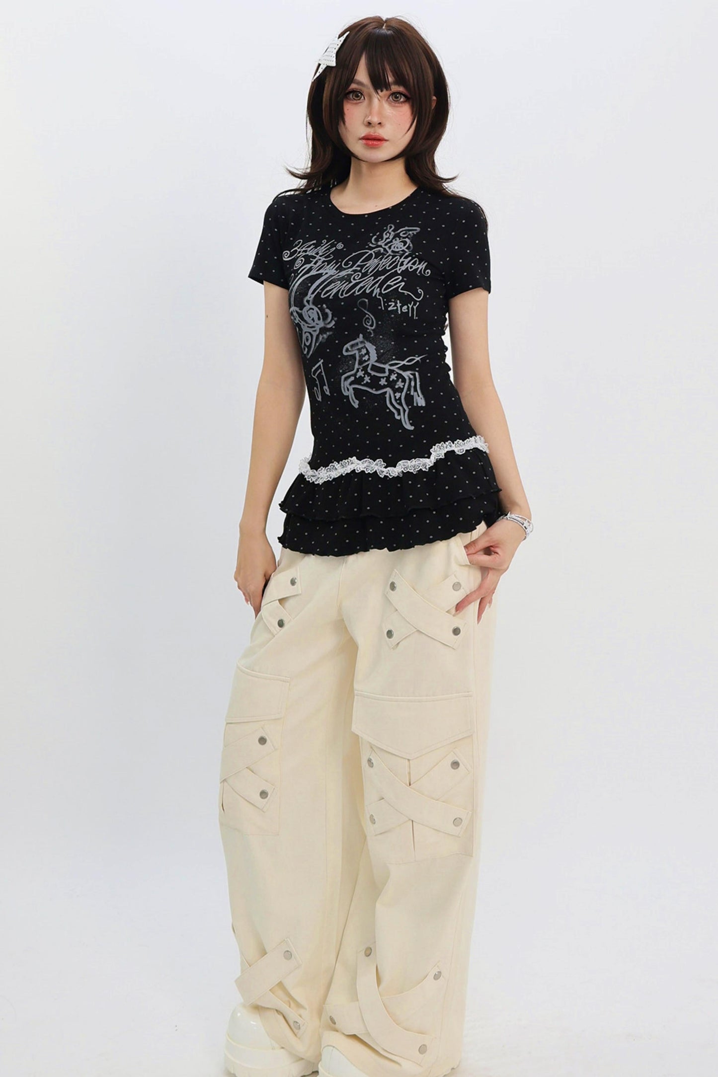 Y2k Polka Dot Top
