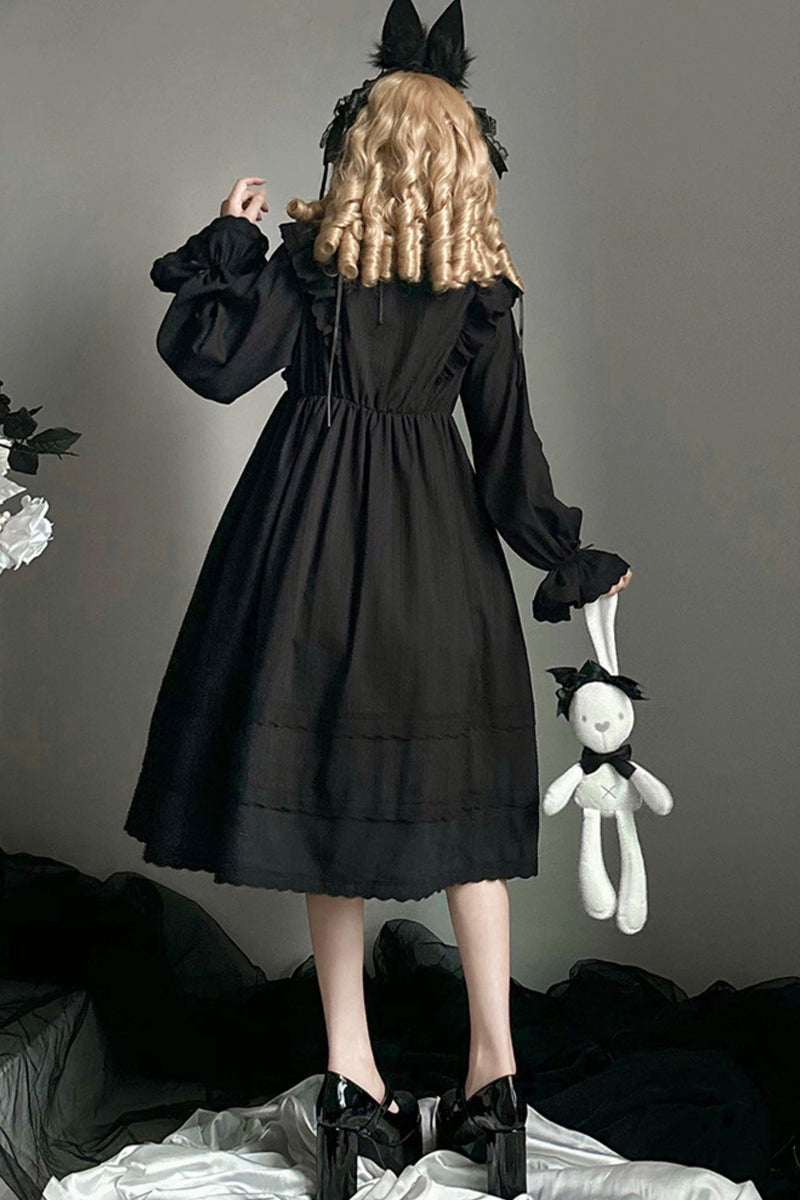 Lace Ribbon Gothic Princess Dress