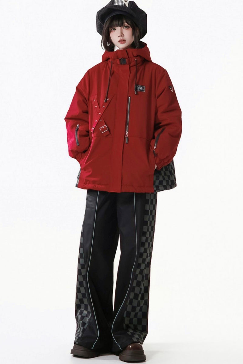 Fleece Jacket + Suspender Skirt + Pants + Shirt
