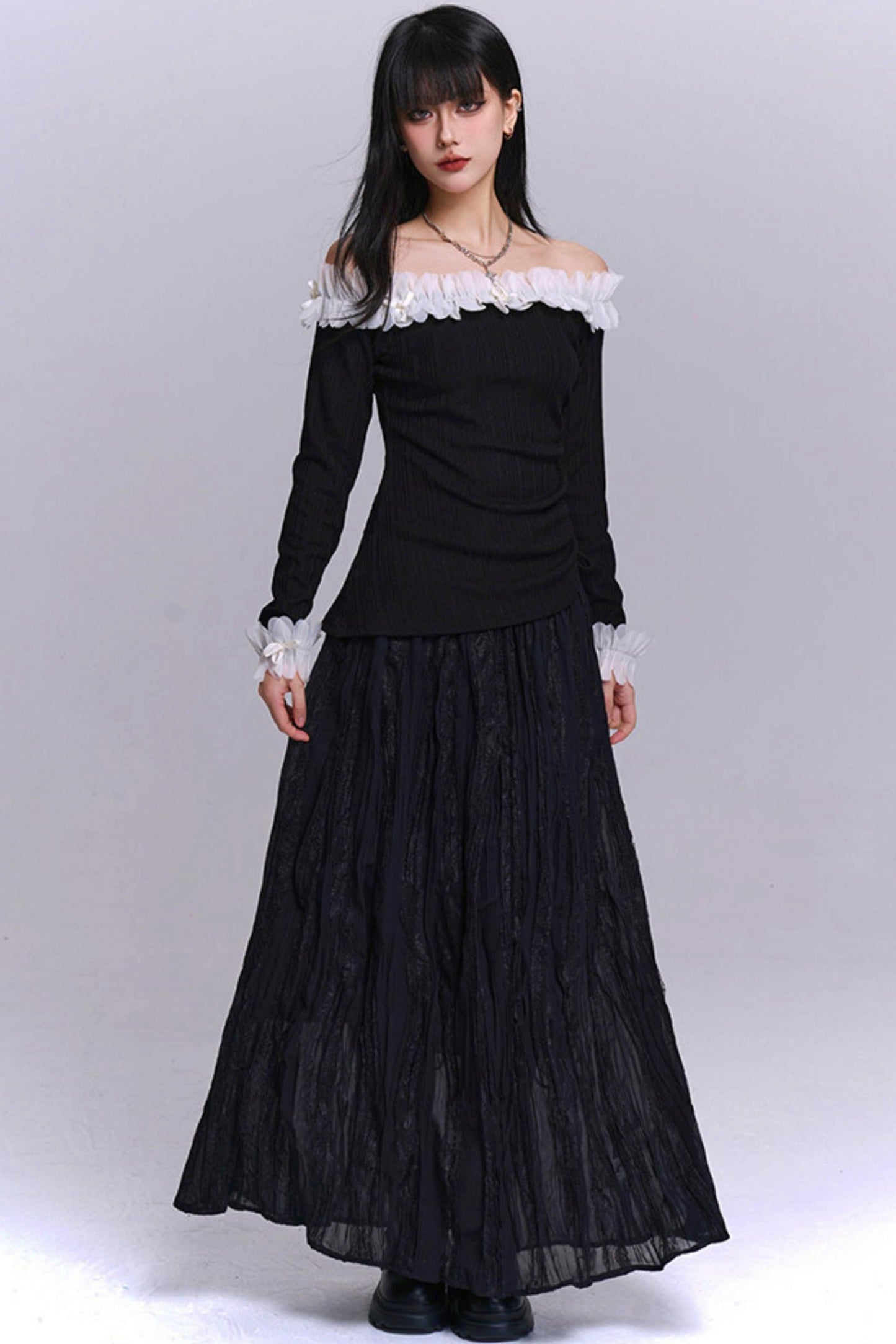 Sweet Dark Lee One Shoulder Top