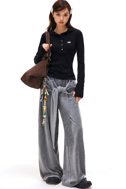 Slim Fit Hooded Top