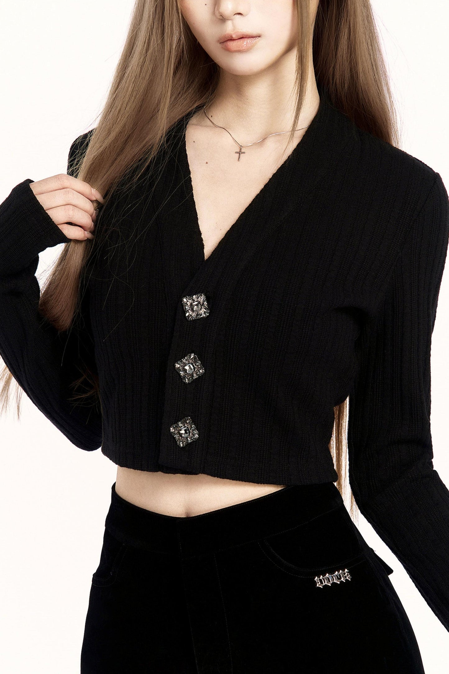 French Mode Cropped Top