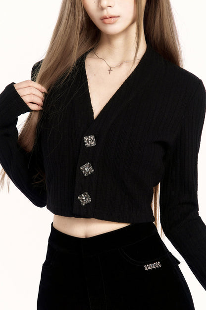 French Mode Cropped Top