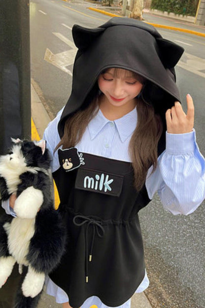 Cat Ear Hooded Dress