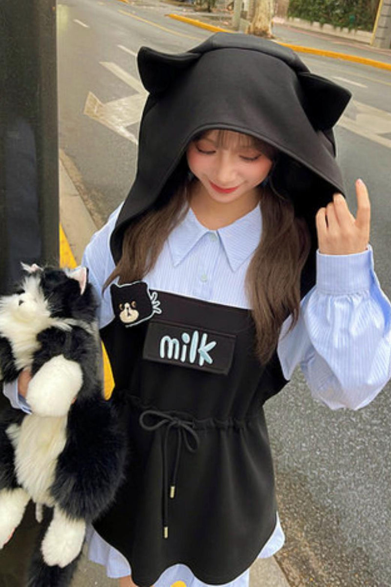 Cat Ear Hooded Dress