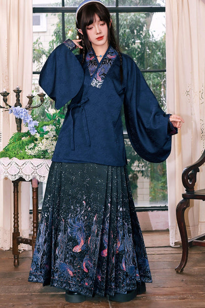 Gold Woven Hanfu Blouse