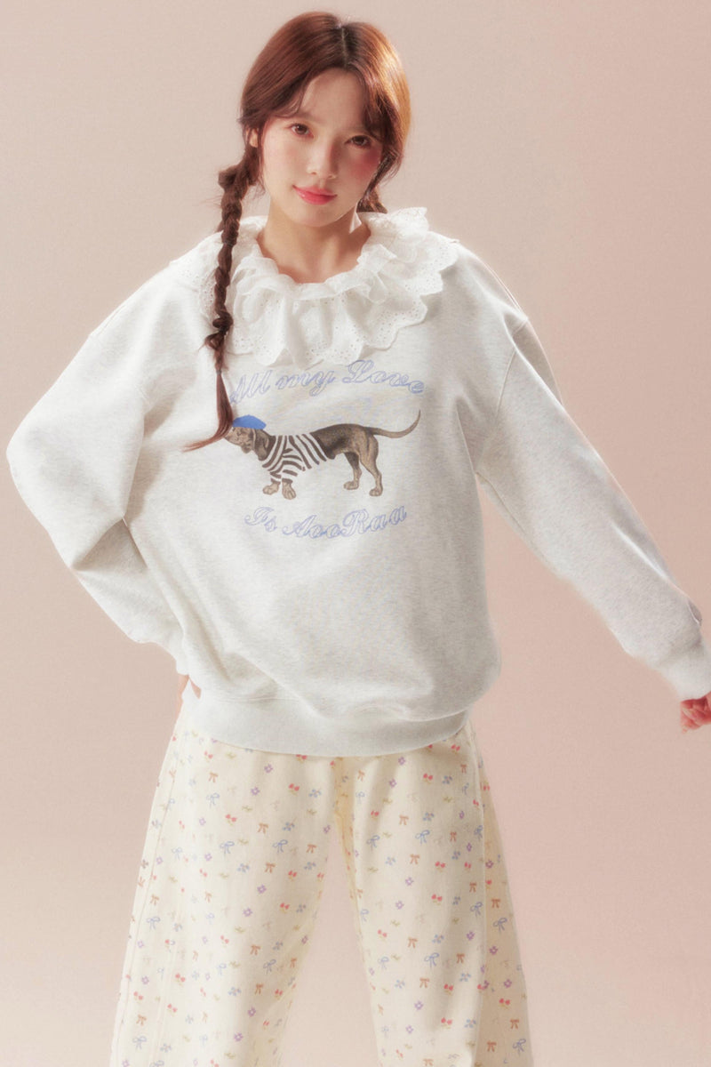 Daydreaming Lace Sweatshirt