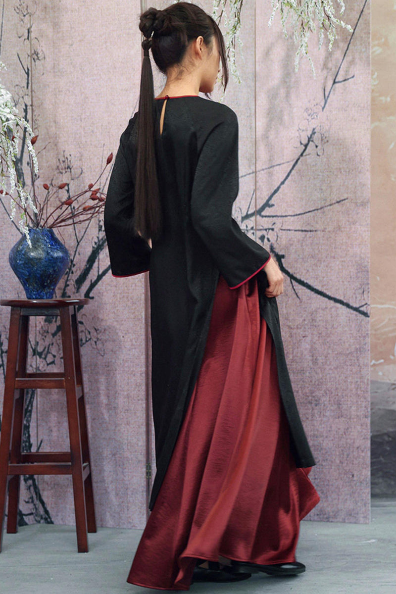Jacquard Chinese-style Long Shirt