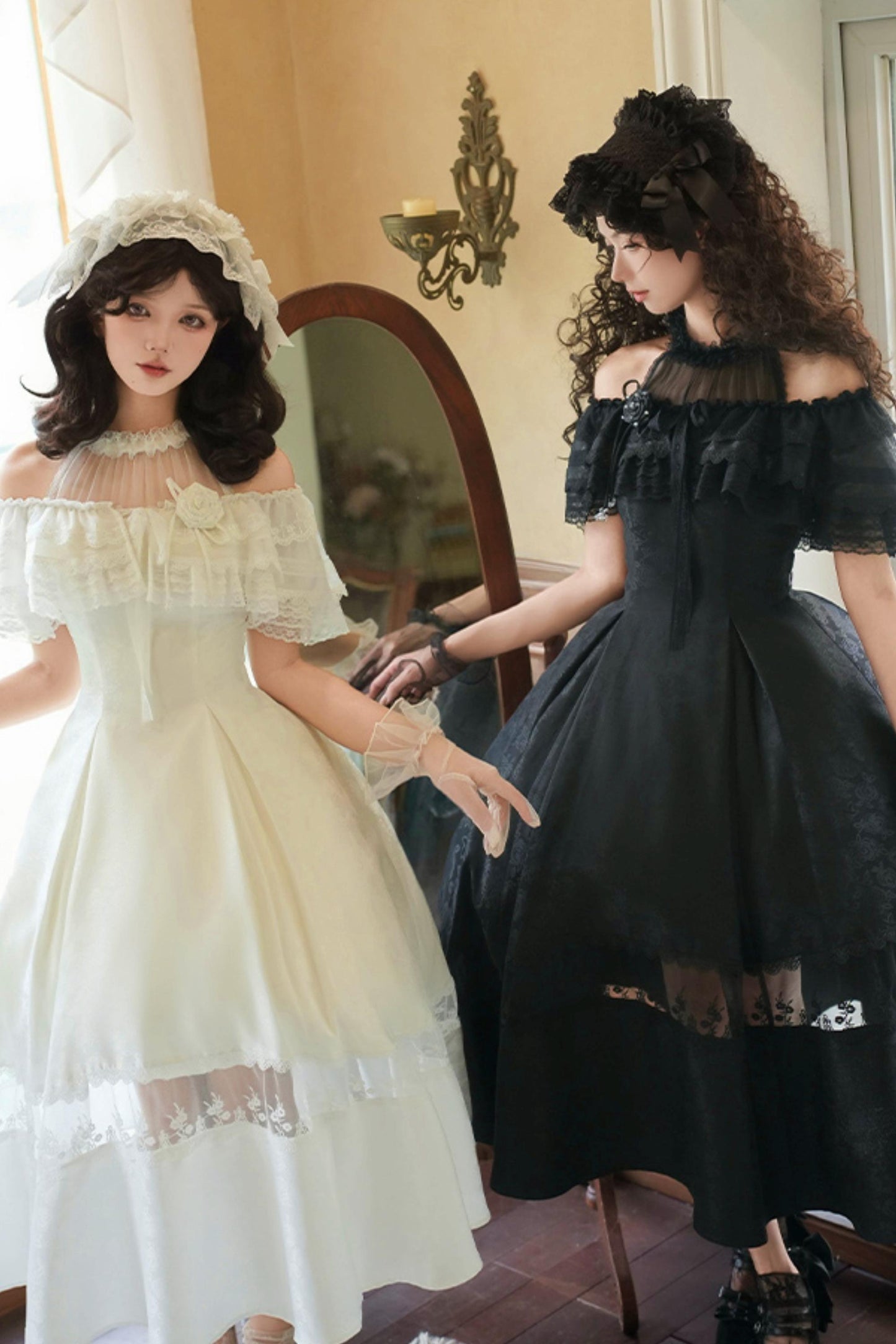 Mist Flower Halter Neck Twin Dress