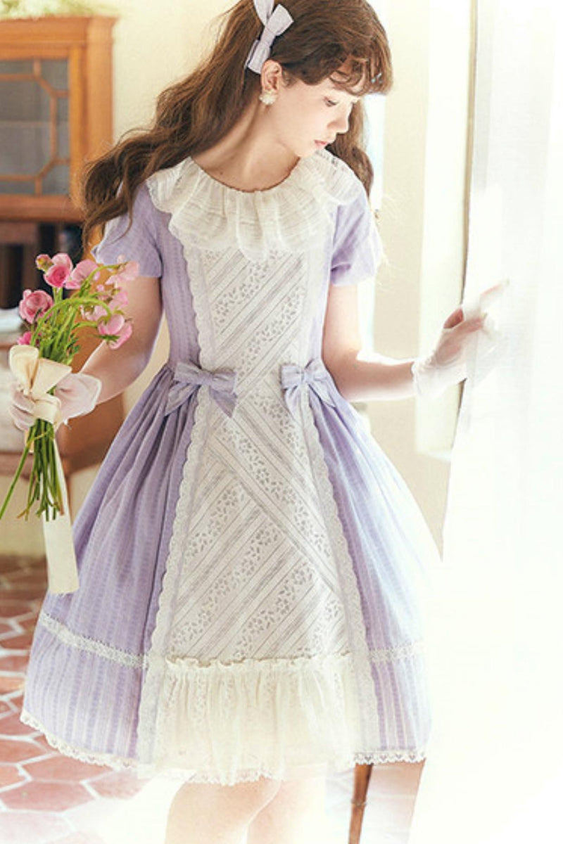 Lace Ribbon Maid Lolita Dress