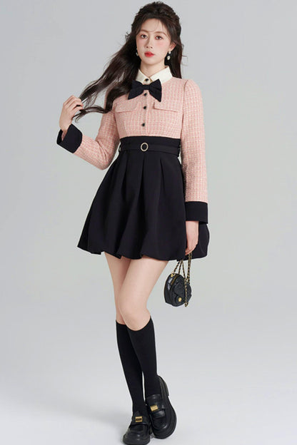 Woolen Two-piece Dress