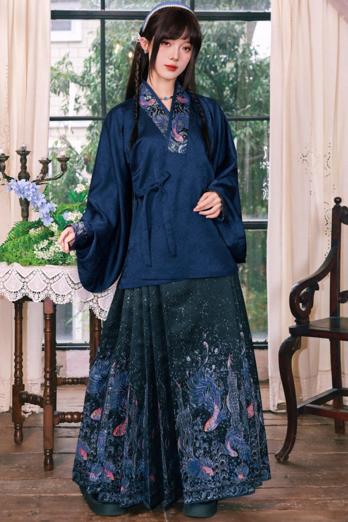 Gold Woven Hanfu Blouse