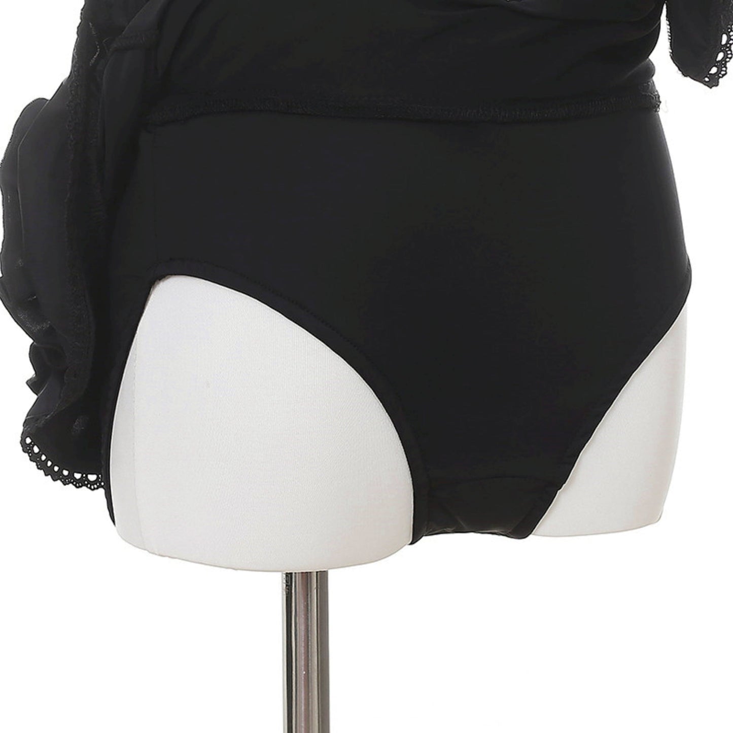 Black and White Dark Kawaii Swimsuit + Headband