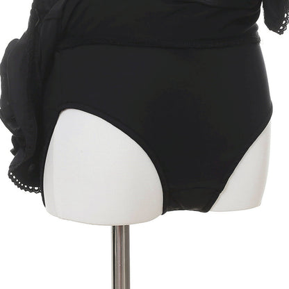 Black and White Dark Kawaii Swimsuit + Headband
