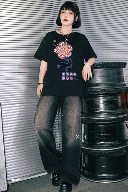 King Flower Cotton Top
