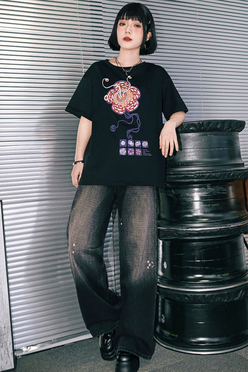 King Flower Cotton Top