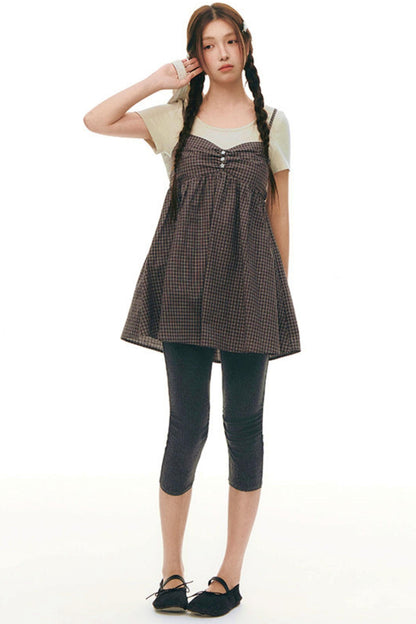 Fake Two-piece Cotton Top